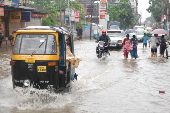 Incessant rain, Poor drainage system, AMCâ€™s foolishness  cause difficulties to Agartala citizens : Tripura Govt sent AMC CEO, IAS official Kiran Gitte to Singapore in 2011 to learn City planning, Urban Development : Public money drained